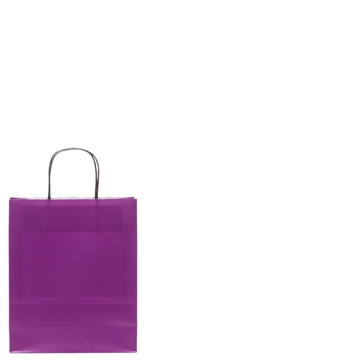 Shopper in carta h.24 x l.18 x p.8 cm colore viola