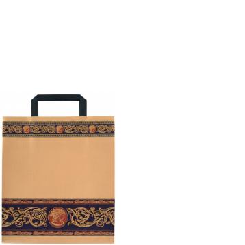 Shopper in carta h.29 x l.22 x p.10 cm fantasia cammeo blu