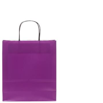 Shopper in carta h.37 x l.27 x p.12 cm colore viola