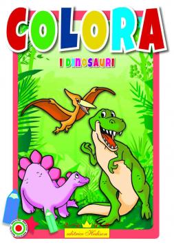 Libro da colorare colora i dinosauri