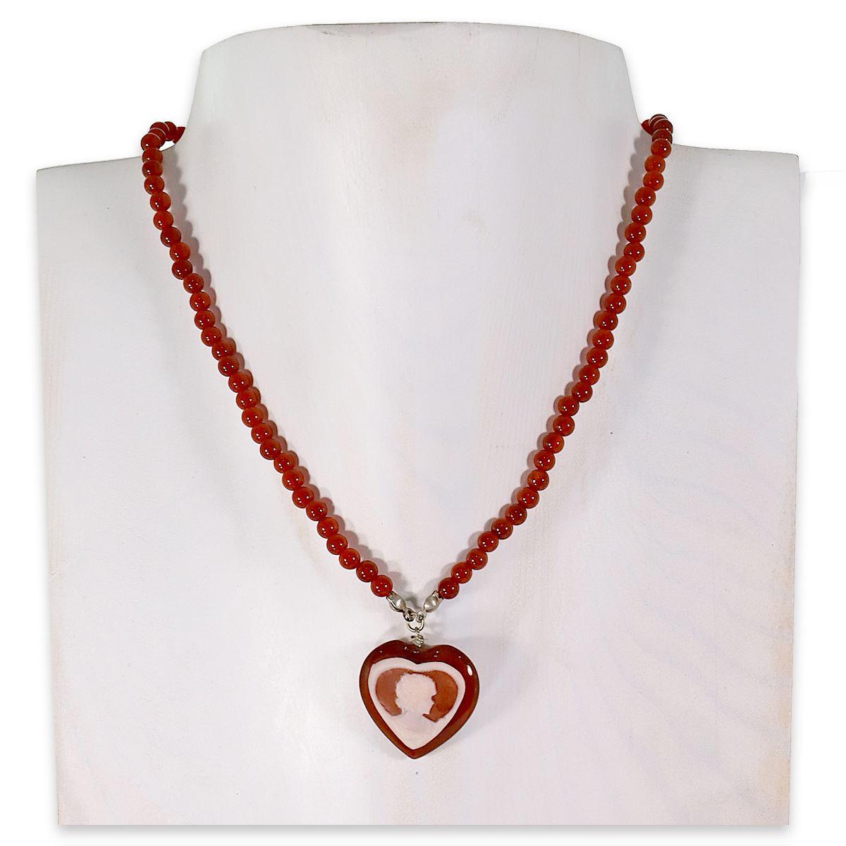 Collana p.d.sfaccett.c/pendente cameo