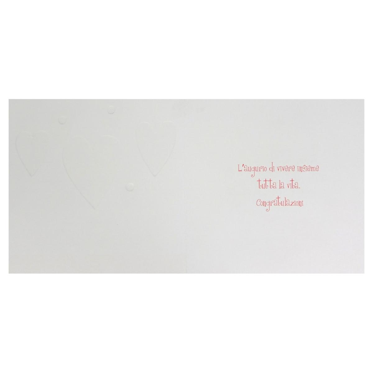 Biglietti auguri anniversario 16x16 cm