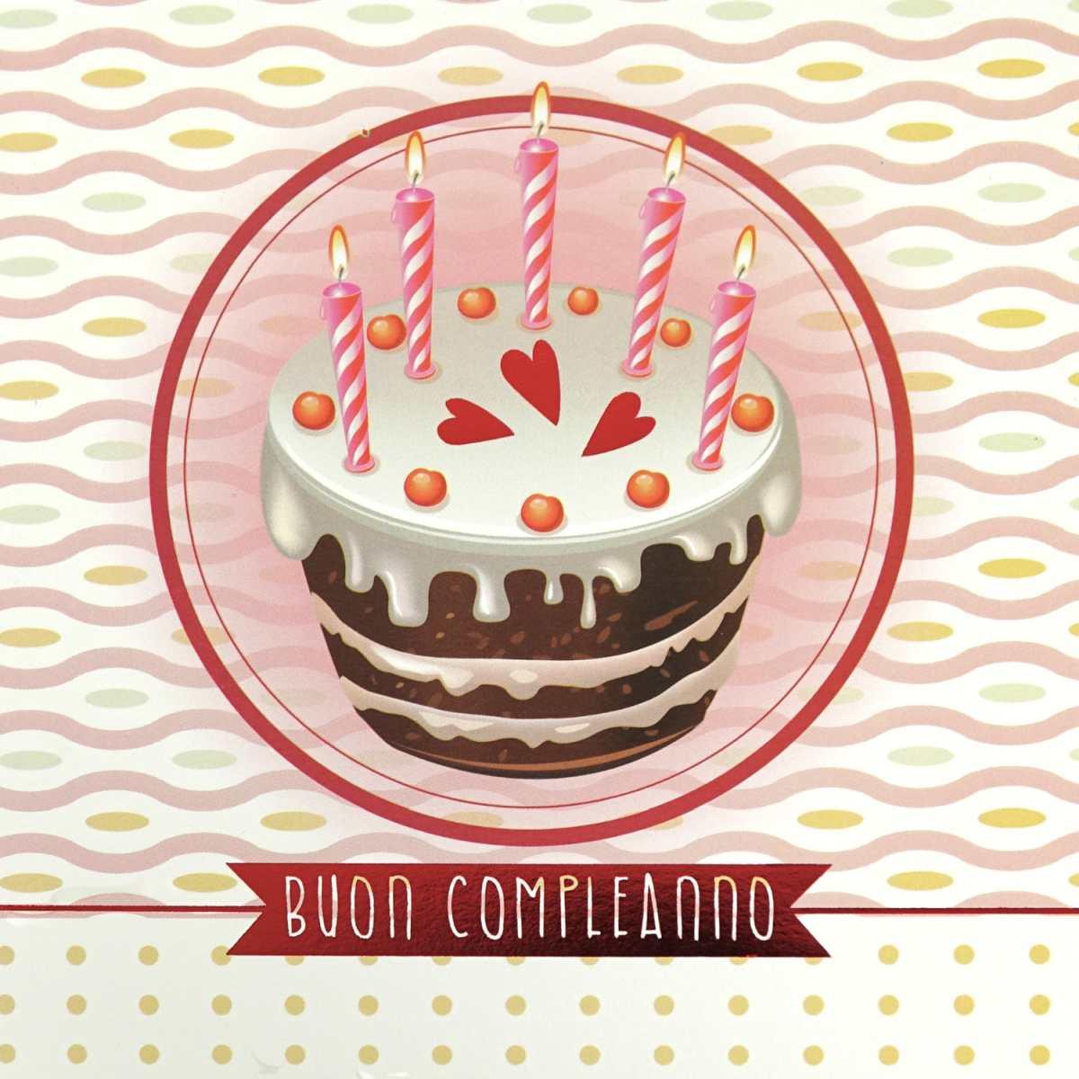 Biglietti auguri compleanno 16x16 cm