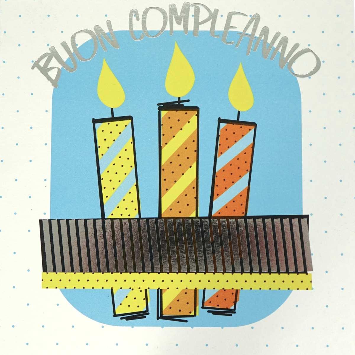 Biglietti auguri compleanno 16x16 cm