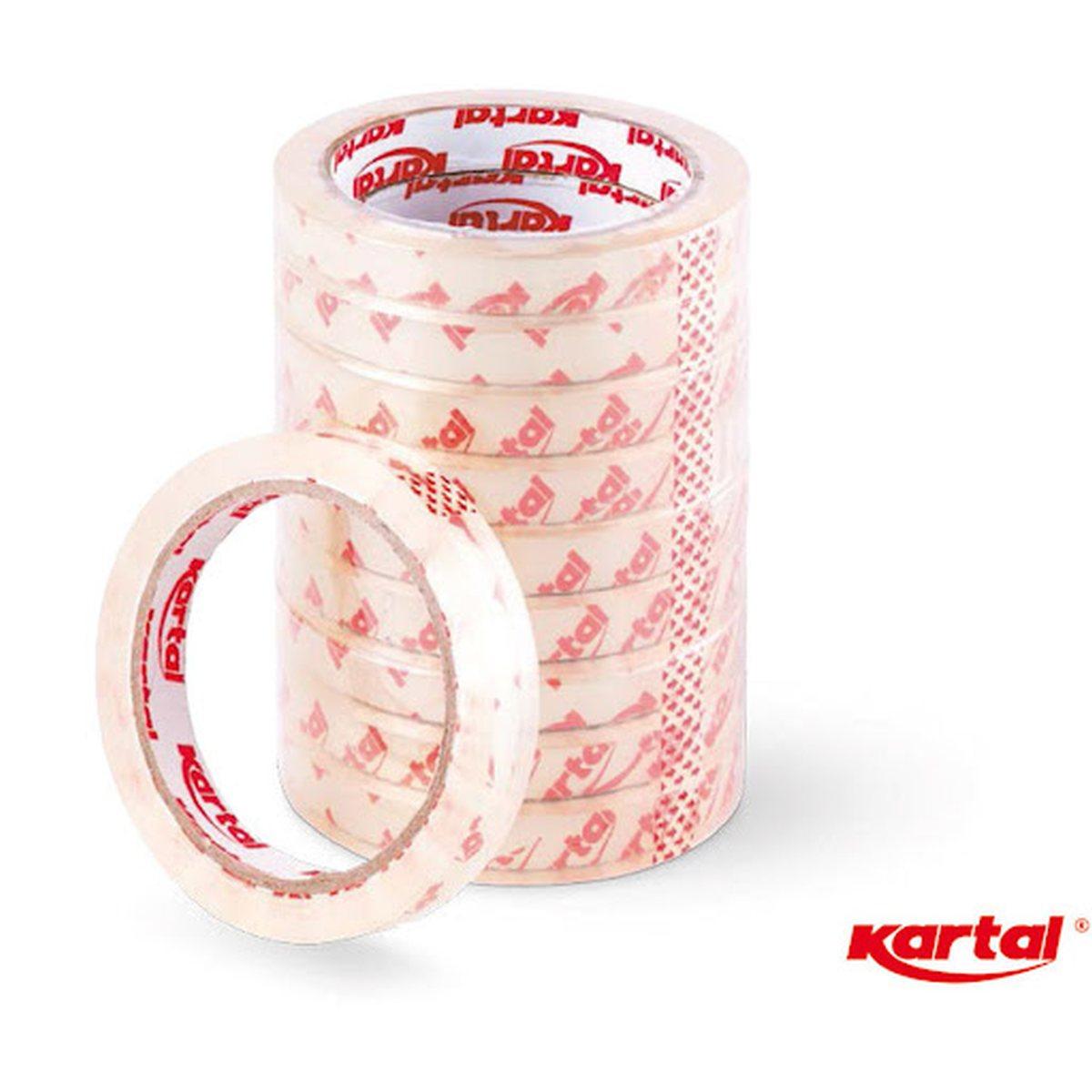 Torre 10 pezzi nastro adesivo trasparente 15 x 66 mt. in offerta
