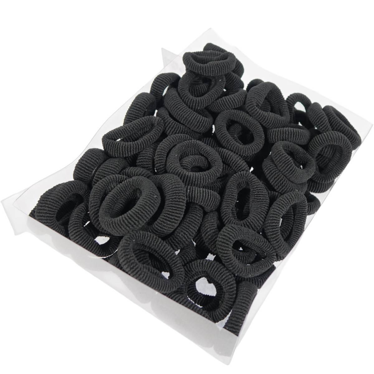 Polsino per capelli medio filanca nero confezione da 100 pz