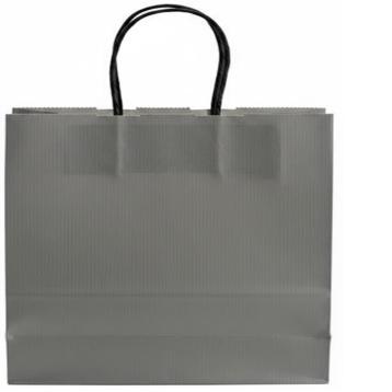 Shopper in carta h.49 x l.45 x p.15 cm colore grigio