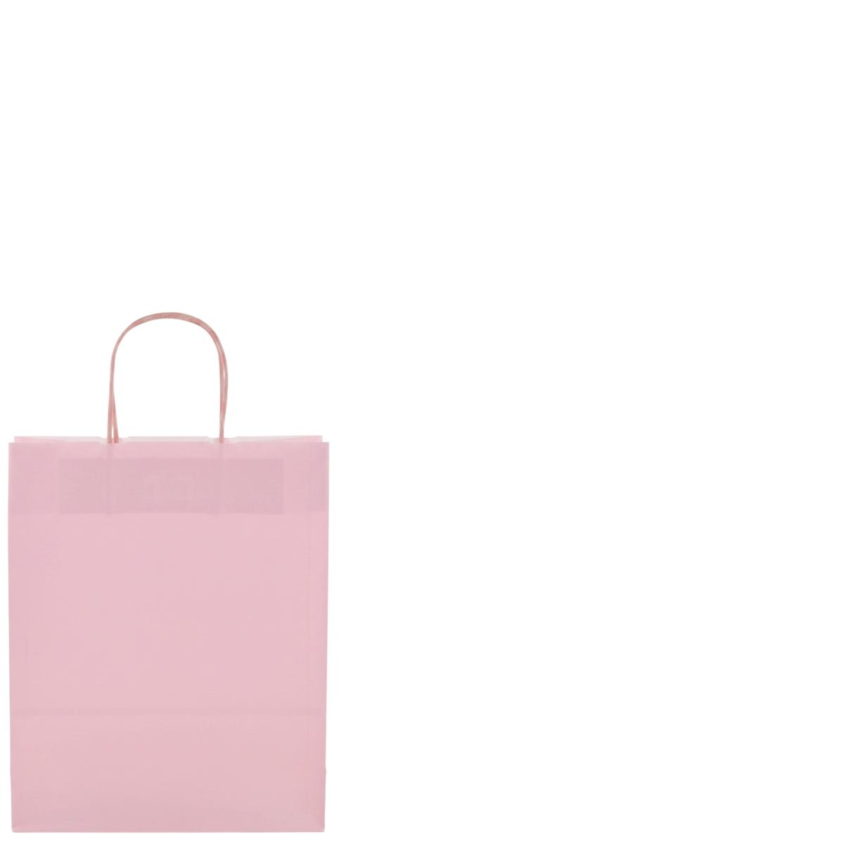 Shopper in carta h.29 x l.22 x p.10 cm colore rosa