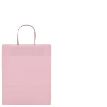 Shopper in carta h.37 x l.27 x p.12 cm colore rosa