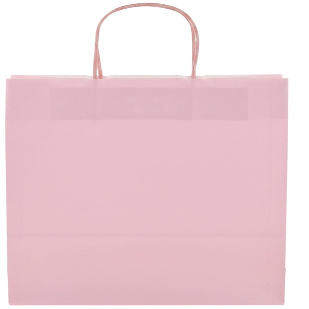 Shopper in carta h.49 x l.45 x p.15 cm colore rosa