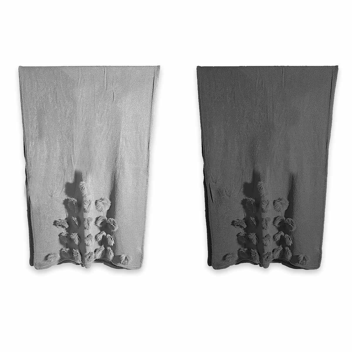 Sciarpa donna con pon pon e visone Le Kikke