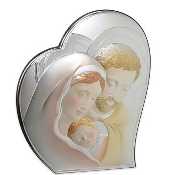 Sacra famiglia colorata 27x32,5 cm valenti