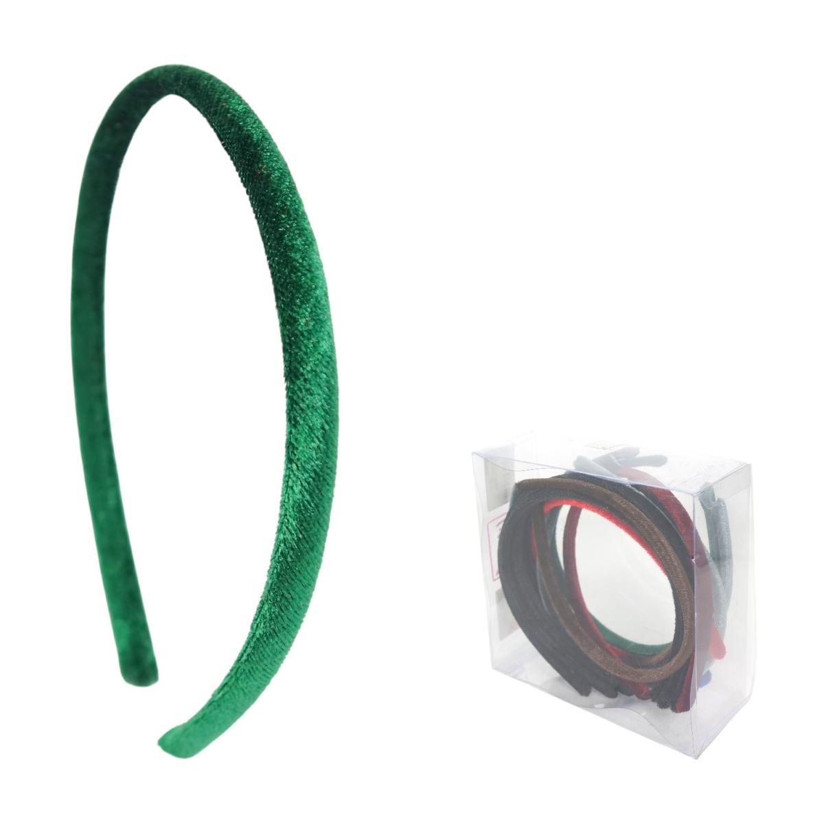 Cerchietto per capelli in velluto sottile colori assortiti Lillà