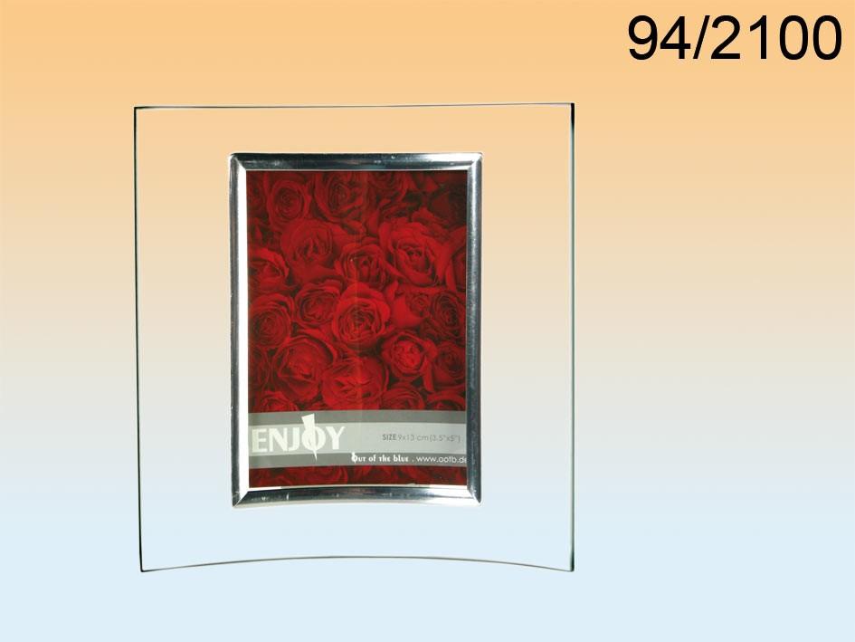 Cornice portafoto in vetro 9 x 13 cm