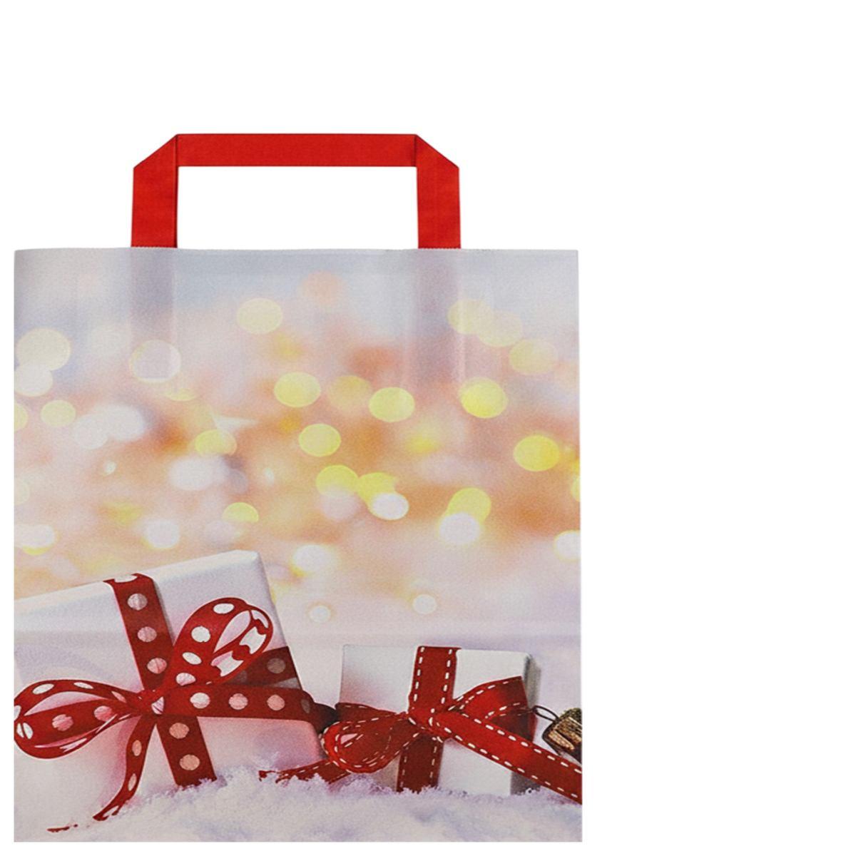 Shopper in carta h.41 x l.32 x p.13 cm fantasia natalizia christmas gift
