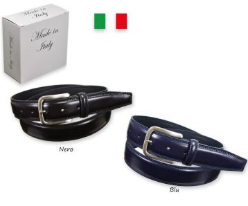 Cintura uomo in pelle box - made in italy