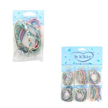 Elastici per capelli farfalle/stelle in card 6 bustine da 6 pz Le Kikke