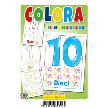 Libro da colorare il Numeriere