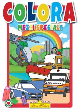 Libro da colorare Mezzi speciali