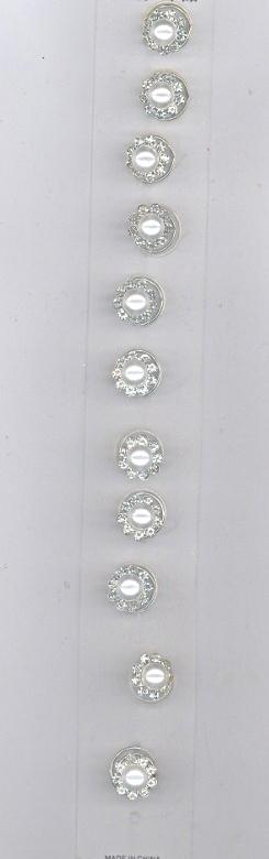 Piercing fiore c/perla metallo senza nichel