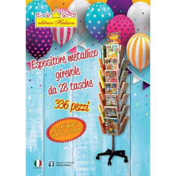 Espositore vuoto per libri 28 tasche - puo contenere  fino a 336 pezzi