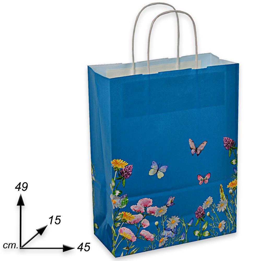 Shoppers in carta  H49 X  L45 X P15 fantasia blumen