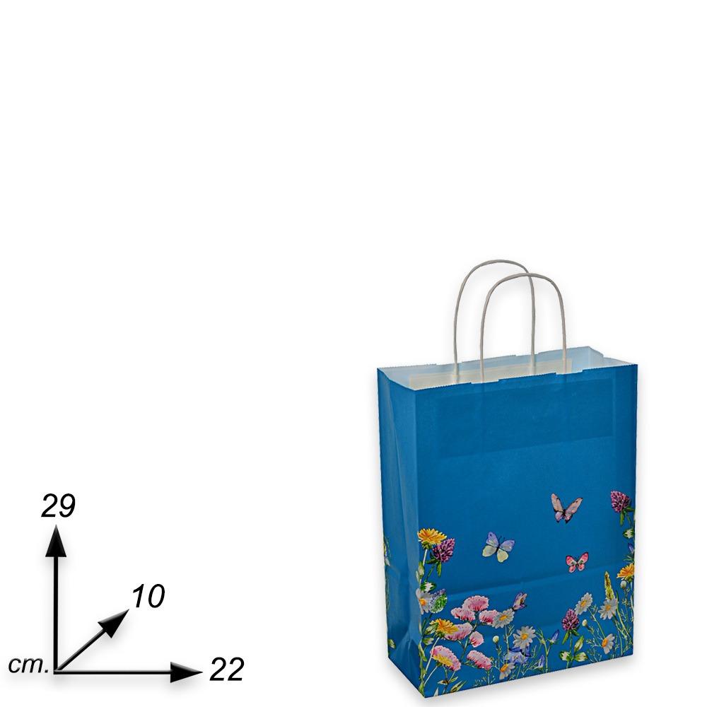 Shoppers in carta fantasia blumen H29 X L22 XP10