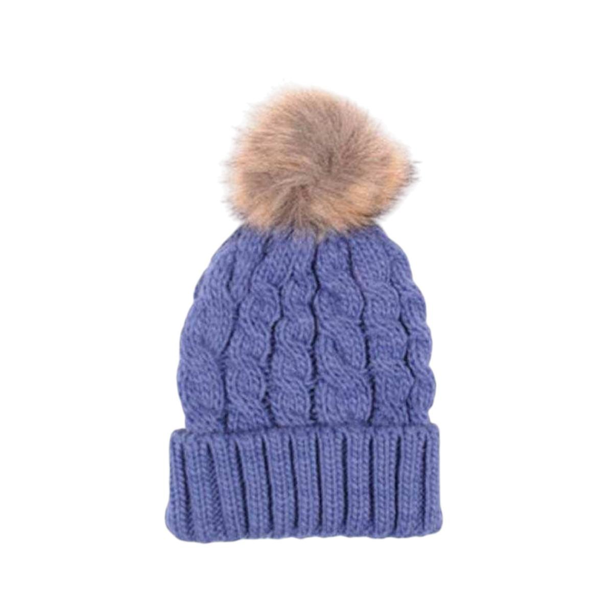 Cappello con popon pelliccia Monica Narducci