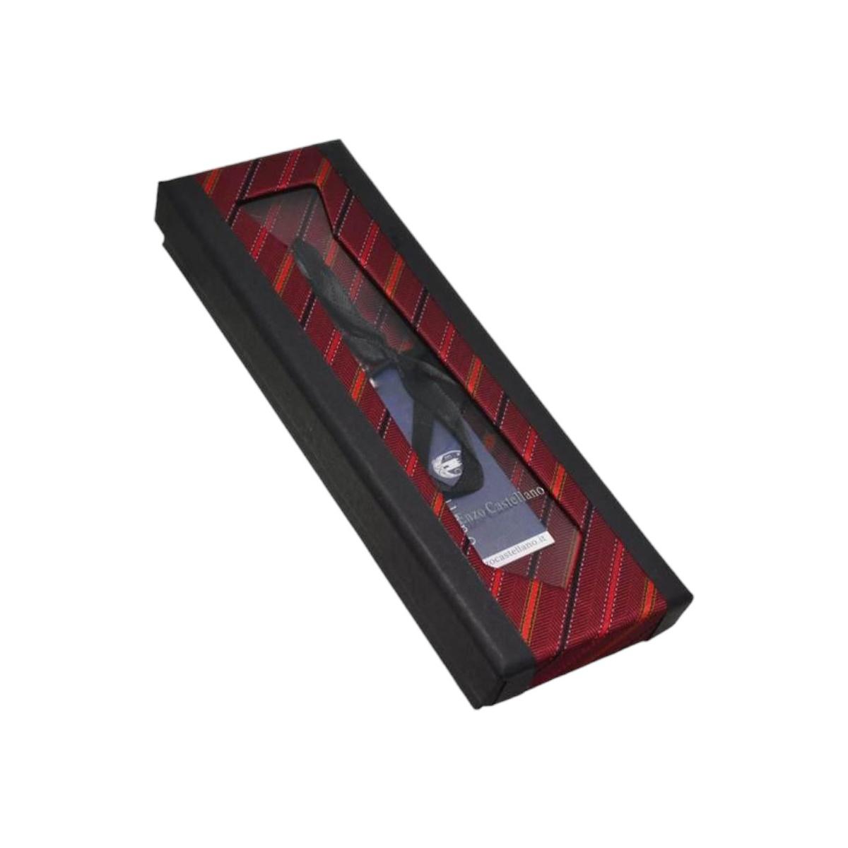 Cravatta regimental in box 5,5 x 148 cm in poliestere fantasie assortite Enzo Castellano