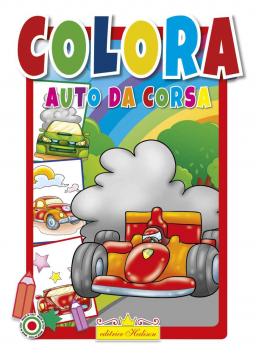 Libro da colorare auto da corsa.