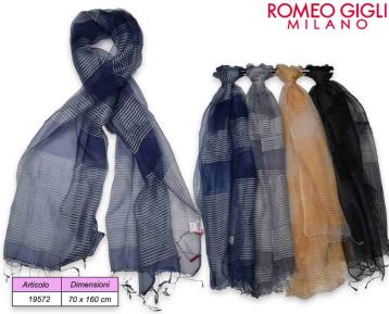 Sciarpa cerimonia 100% seta 70 x 180 cm romeo gigli milano