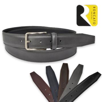 Cintura uomo pelle/fodera pelle - roncato