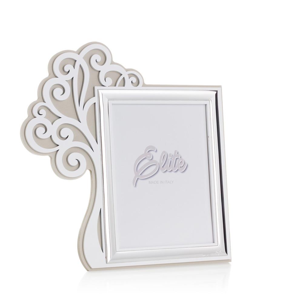 Cornice 20x25 albero della vita bianco e tortora