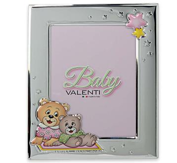 Portafoto bimb0 13x18 rosa orsetti