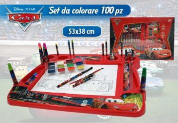 Set da disegno con lavagna cars