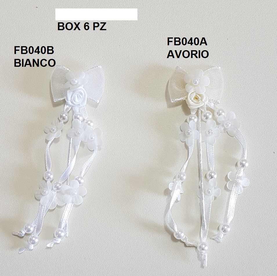 Filo pieghevole avorio c/fiocchetto+pendente poliestere