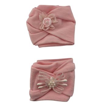 Fascia baby rosa c/fiocchetto nylon, elastan, poliestere