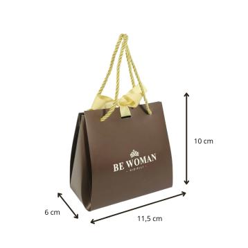 Busta regalo manici in cordino H 10 x L 11,5 x P 6 cm