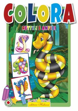 Libro da colorare Rettili e Anfibi