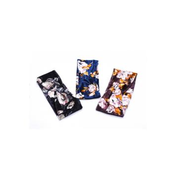 Fascia velluto con fiori