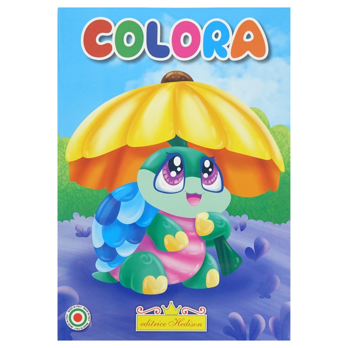 Minicolor 15x21 cm libro da colorare animaletti