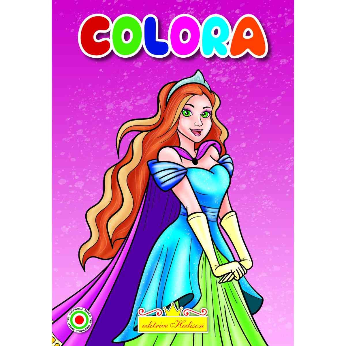 Minicolor 15x21 cm libro da colorare pricipesse