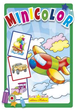 Minicolor aeroplano cm 15 x 21 da colorare.