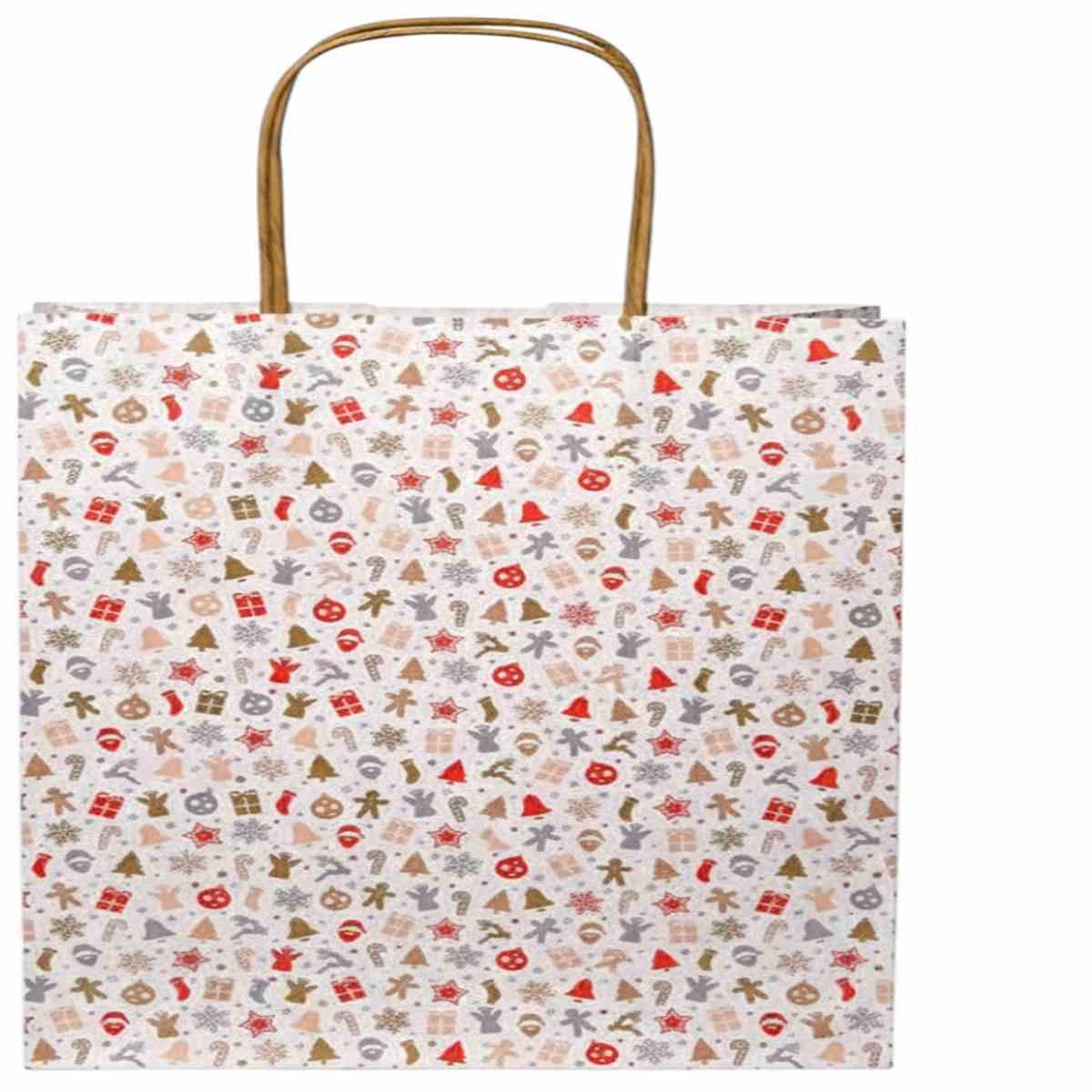 Shopper in carta h.49 x l.45 x p.15 cm fantasia st.moritz