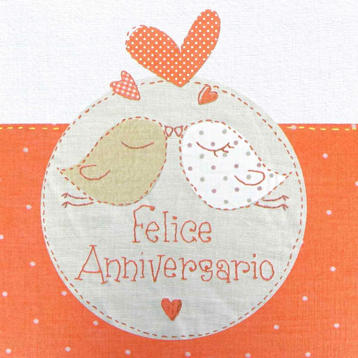 Biglietti auguri felice anniversario 16x16 cm