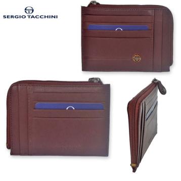 P/ta c/credito+p/monete in pelle sergio tacchini