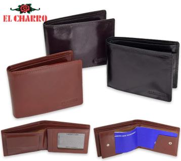 Portafogli in pelle con porta assegni Made in Italy El Charro