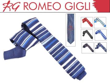 Cravatta maglina rigata romeo gigli