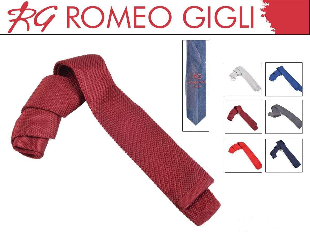 Cravatta maglina tinta unita romeo gigli