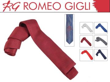 Cravatta maglina tinta unita romeo gigli